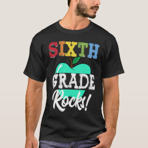Camiseta De volta ao primeiro dia da escola Pedras do 6