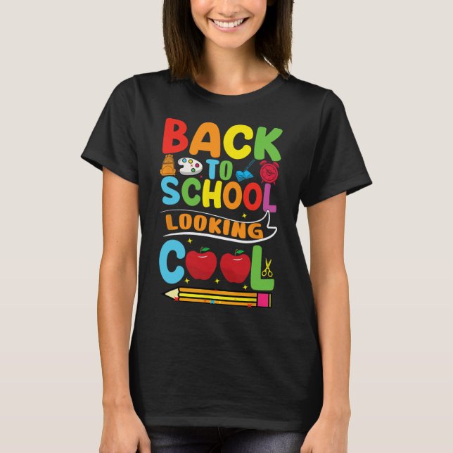 Camiseta De Volta Ao Primeiro Dia Da Escola Professores Cri (Frente)