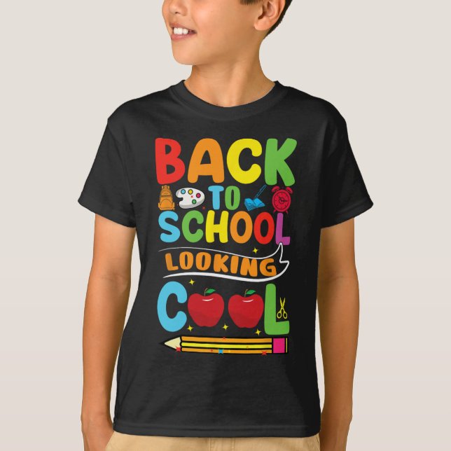 Camiseta De Volta Ao Primeiro Dia Da Escola Professores Cri (Frente)