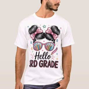 Camiseta De Volta Ao Professor De Arco De Coquetes Da Escol