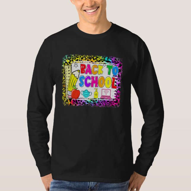 Camiseta De Volta Ao Professor Virtual Pandêmico Da Escola  (Frente)