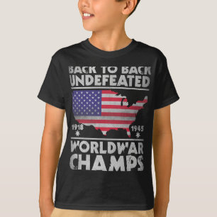 Camiseta De Volta Aos Inderrotados Campeões Da Guerra Mundi