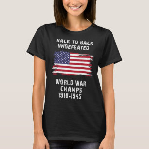 Camiseta De Volta Aos Inderrotados Campeões Da Guerra Mundi