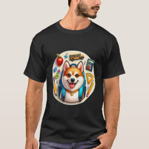 Camiseta De Volta às Aulas Lundehund Norueguês Cão Menino M