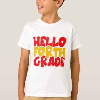Camiseta de Volta às Aulas para a 4ª Série