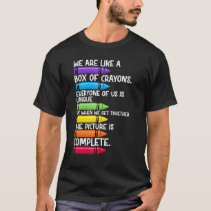 Camiseta De Volta às Aulas Professor Nós Somos Como Uma Cai