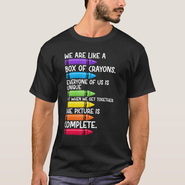 Camiseta De Volta às Aulas Professor Nós Somos Como Uma Cai (Frente)