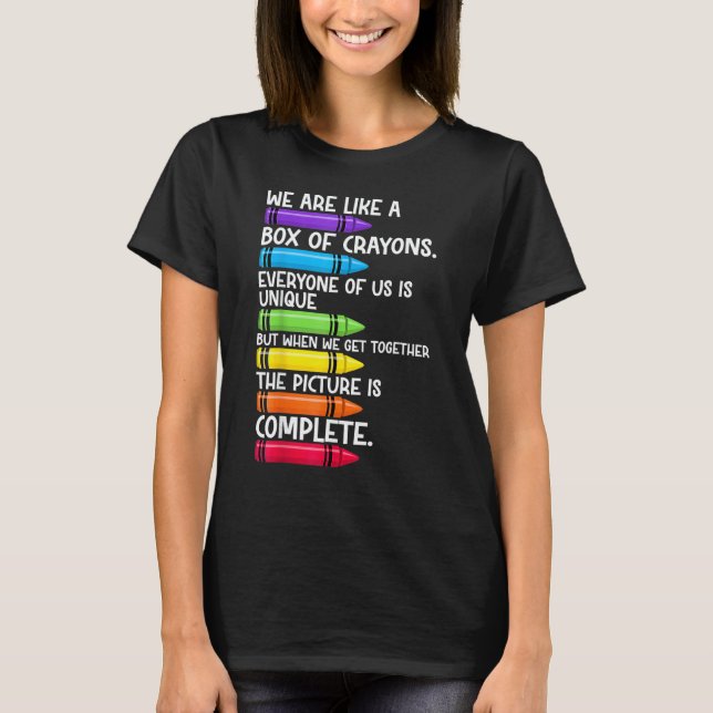 Camiseta De Volta às Aulas Professor Nós Somos Como Uma Cai (Frente)
