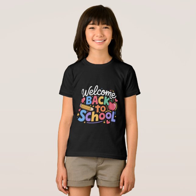 Camiseta De Volta às Aulas Professor Primeiro Dia de Aula E (Frente Completa)
