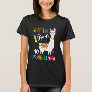 Camiseta De Volta às Aulas Quinta Série Sem Problema Llama