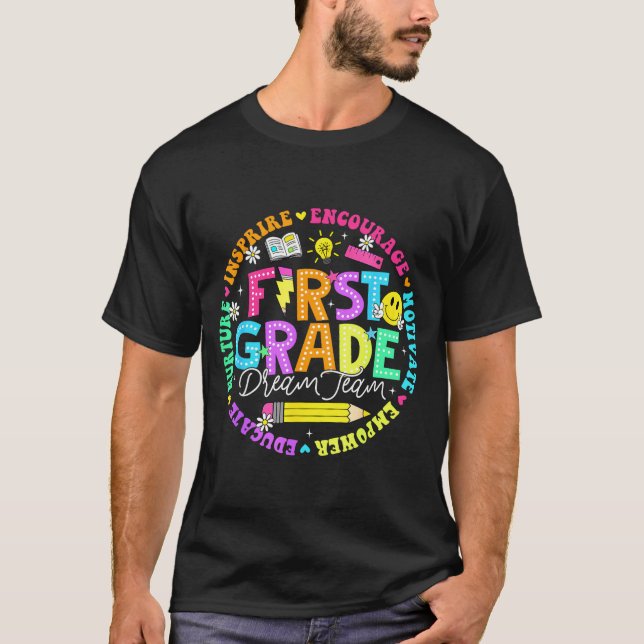 Camiseta De volta às aulas time dos sonhos professoras da p (Frente)
