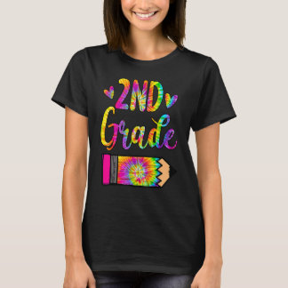 Camiseta De Volta Às Crianças De Lápis De segundo Da Escola