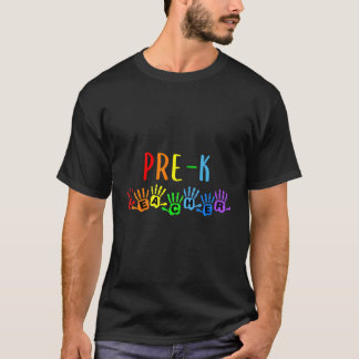 Camiseta De Volta Às Manchas De Professores Pré-K Na Escola