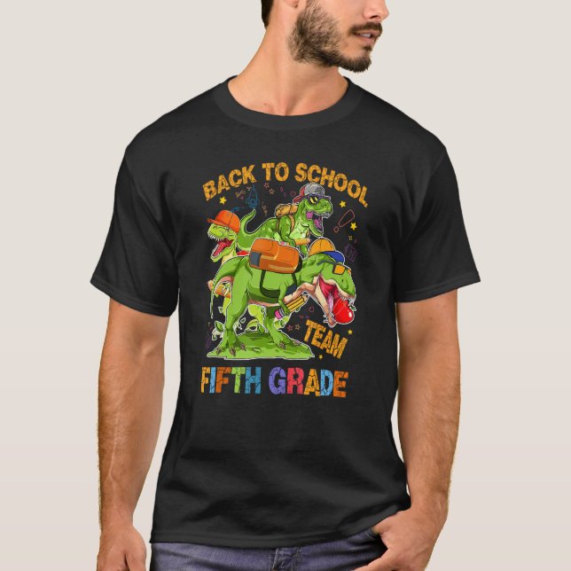 Camiseta De Volta Para A Equipe Da Escola Gradação Rex De 5 (Frente)