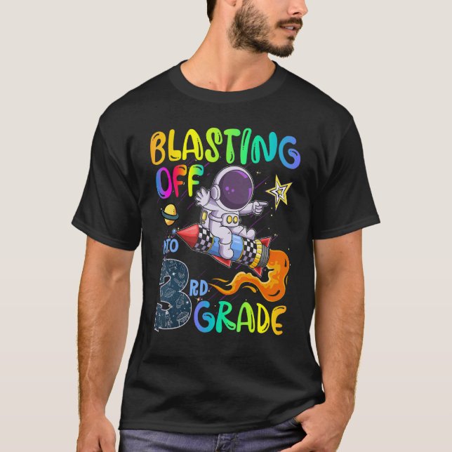 Camiseta De Volta Para A Escola A Partir Para Astrona Do 3º (Frente)