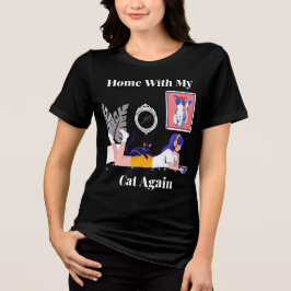 Camiseta De Volta para Casa com Meu Gato Novamente Amante d