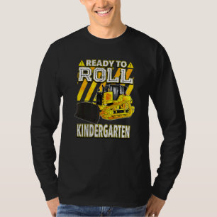 Camiseta De Volta Para O Bulldozer Da Escola Pronto Para Ro