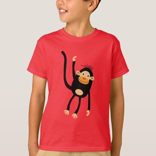 Camiseta De Volta Para O Macaco Pequeno Da Escola (Frente)