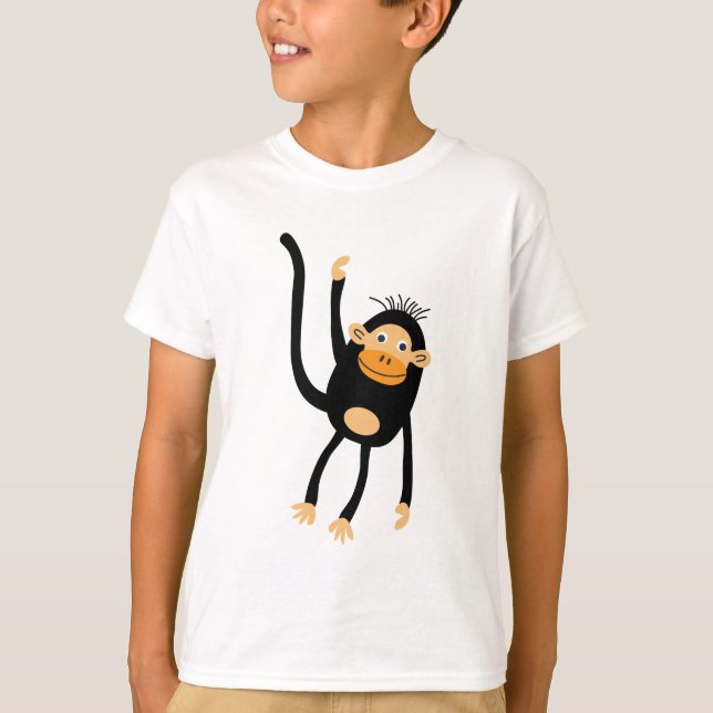 Camiseta De Volta Para O Macaco Pequeno Da Escola (Frente)