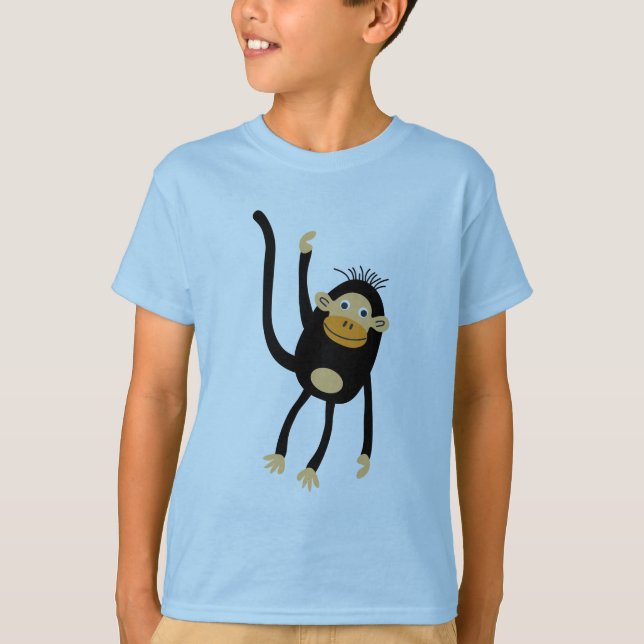 Camiseta De Volta Para O Macaco Pequeno Da Escola (Frente)