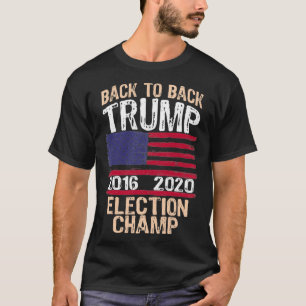 Camiseta De Volta Para Trás Da Eleição Champ Trump 2020 Ree