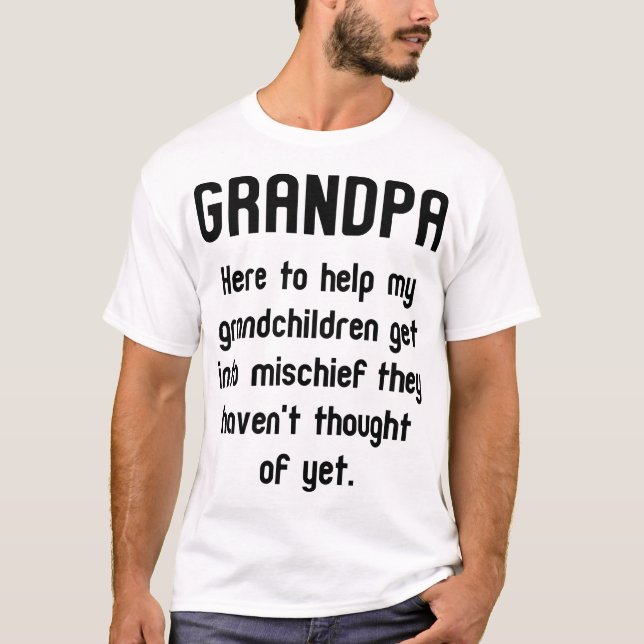 Camiseta de vovô engraçada (Frente)