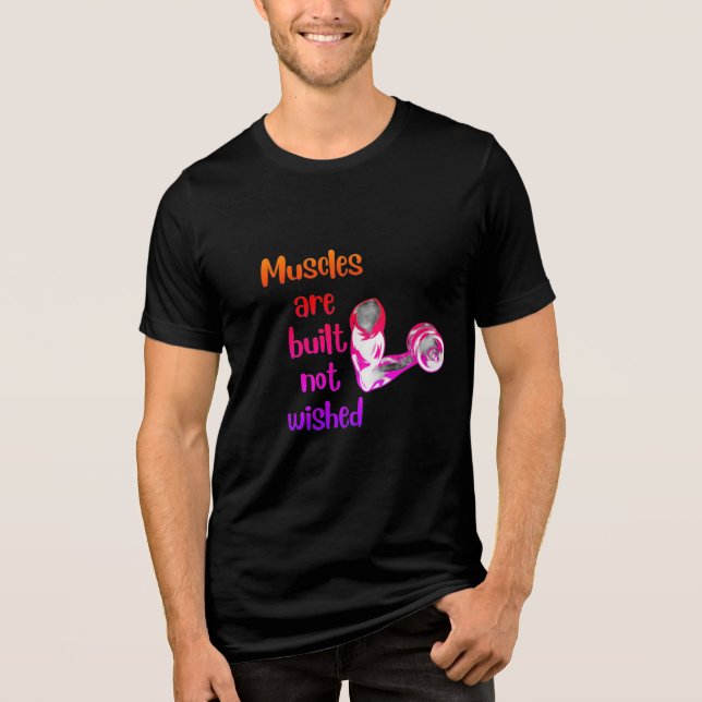 Camiseta de Workout de Gym Motivacional (Frente)