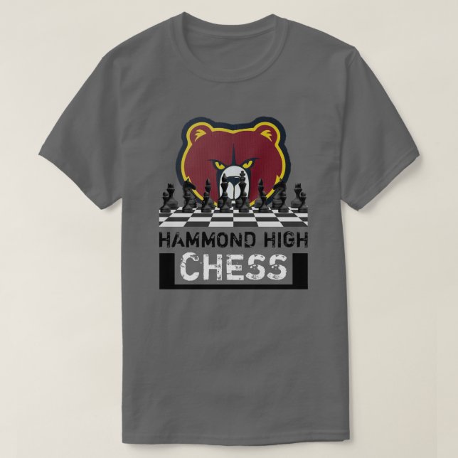 Camiseta de Xadrez do HAMMOND HIGH (Frente do Design)