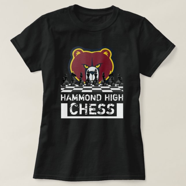 Camiseta de Xadrez do HAMMOND HIGH (Frente do Design)
