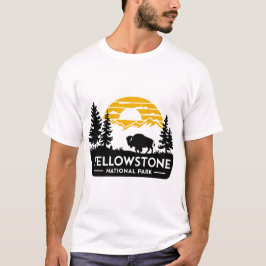 Camiseta de Yellowstone Men com bisão