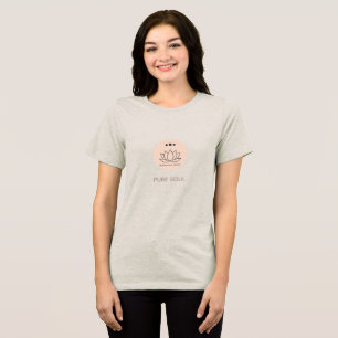 Camiseta de Yoga de Nome Personalizado Flor de Lót