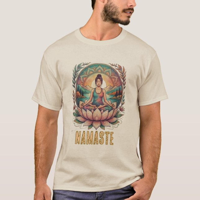 Camiseta de Yoga para homens (Frente)