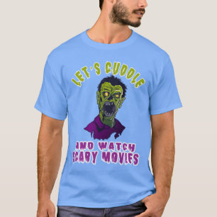 Camiseta de zumbi de filme de terror Abraçar Assis