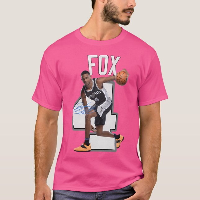 Camiseta De'Aaron Fox 4 San Antonio (Frente)