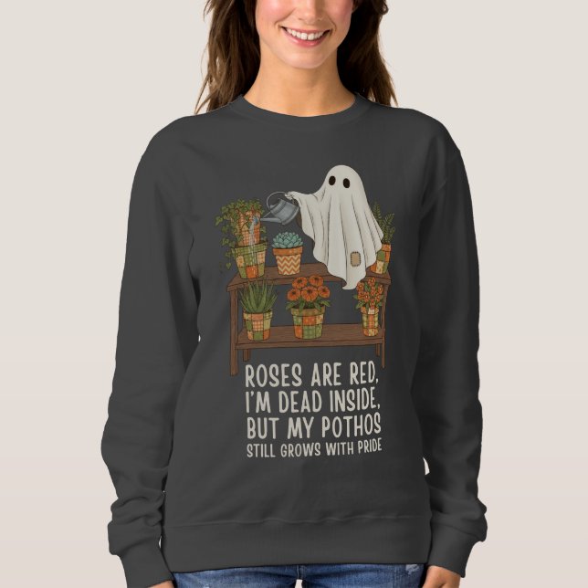 Camiseta Dead Inside - Funny Ghost Plant Lover (Frente)