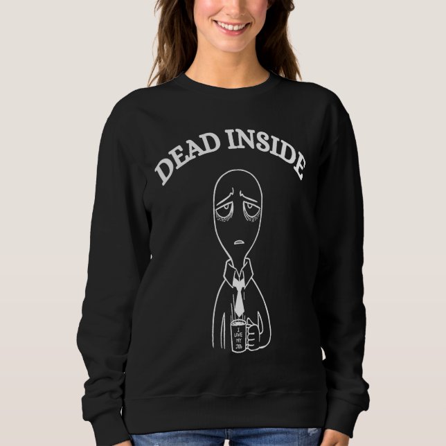 Camiseta Dead Inside Gothic Emo Depression Sad Sad (Frente)