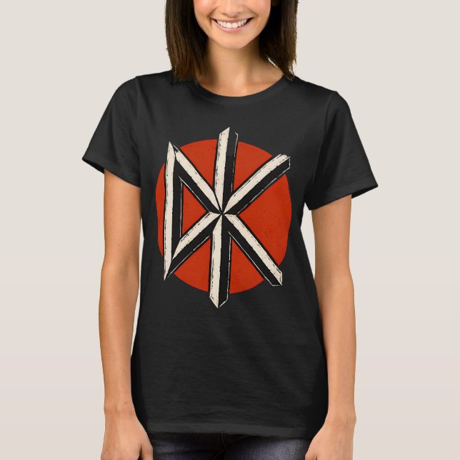 Camiseta Dead Kennedys Em Círculo Vermelho (Frente)