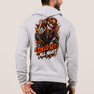 Camiseta Dead Set All Night Skeleton DJ – Halloween