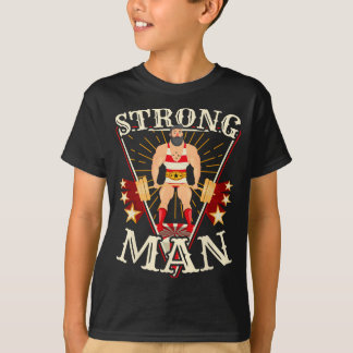 Camiseta Deadlif - Vintage Circus Strongman Costume
