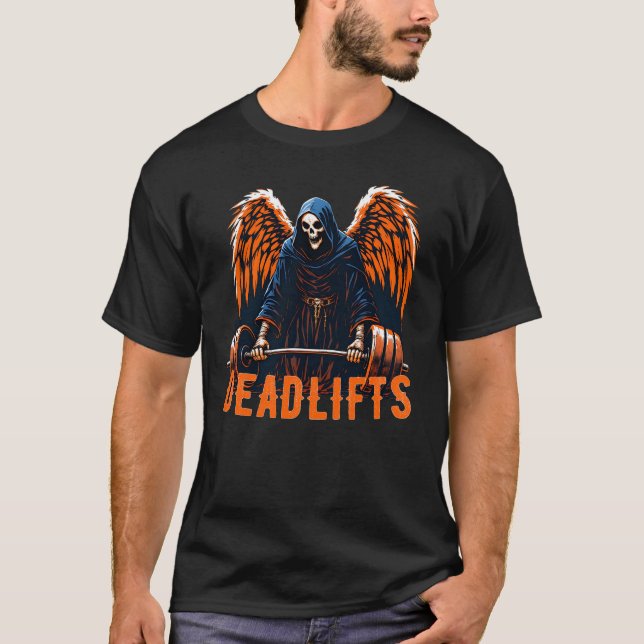 Camiseta Deadlifos por Caça-Grim (Frente)