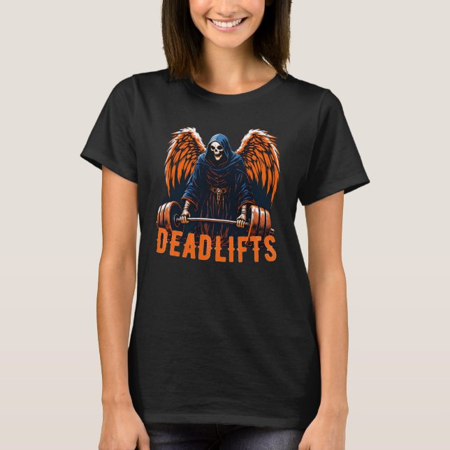 Camiseta Deadlifos por Caça-Grim (Frente)