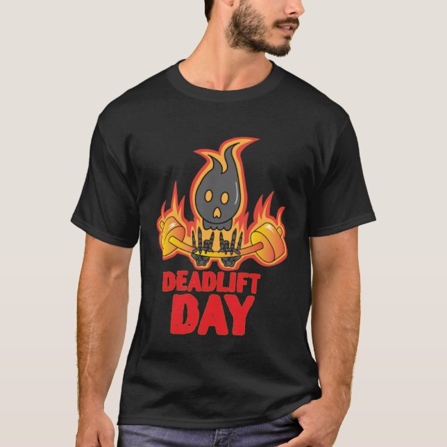 Camiseta Deadlift Day Training Powerlifter Barbell Gym (Frente)