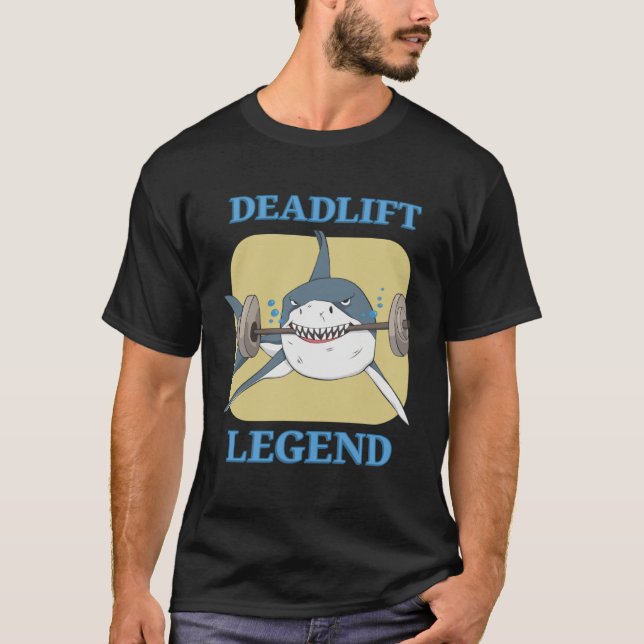 Camiseta Deadlift Legend Powerlifter Bodybuilding Workout (Frente)
