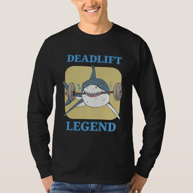 Camiseta Deadlift Legend Powerlifter Bodybuilding Workout (Frente)