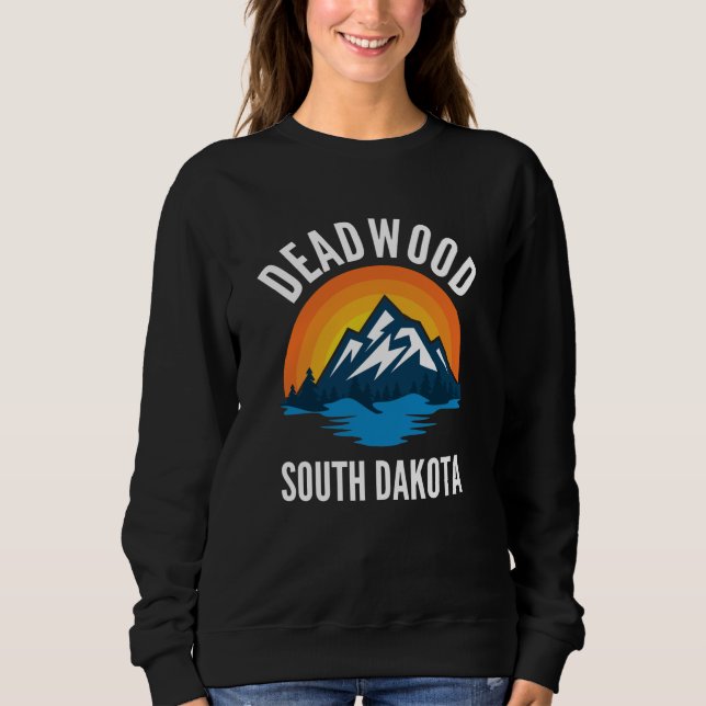 Camiseta Deadwood South Dakota Mountain (Frente)