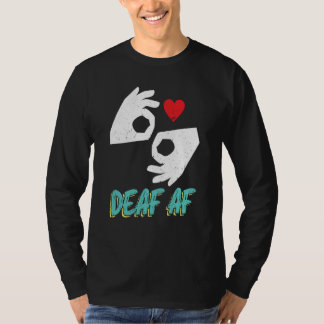 Camiseta Deaf AF Asl