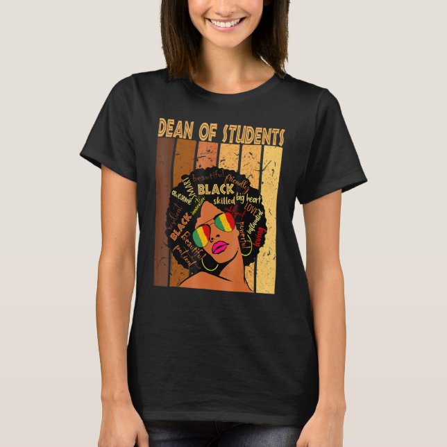 Camiseta Dean Of Studies Afro-Afro-Americano (Frente)