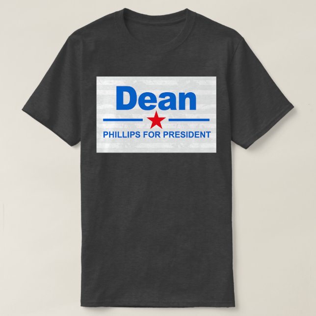 Camiseta Dean Phillips para presidente (Frente do Design)