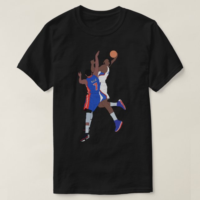 Camiseta DeAndre Jordan Dunk No Brandon Knight Sticker (Frente do Design)