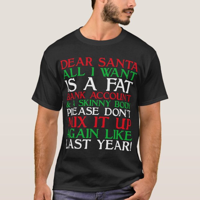 Camiseta Dear Santa (Frente)